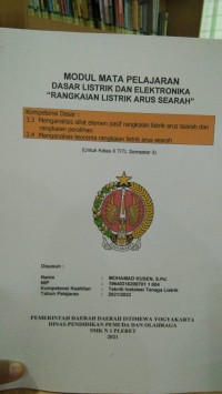 Image of Modul: Mata Pelajaran Dasar Listrik dan Elektronika 