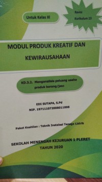 Image of Modul Produk Kreatif dan Keworausahaan; KD. 3.2. Menganalisis Peluang Usaha Produk Barang/Jasa