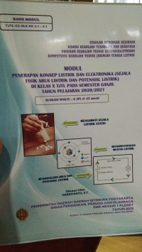 Image of Modul; Penerapan Konsep Listrik dan Elektronika (Gejala Fisik Arus Listrik dan Potensial Listrik) di Kelas X TJTL pada Semester Ganjil Tahun Pelajaran 2020/2021