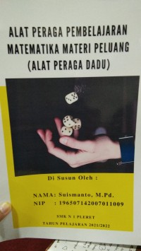 Image of Alat Peraga Pembelajaran Matematika Materi Peluang (Alat Peraga Dadu)