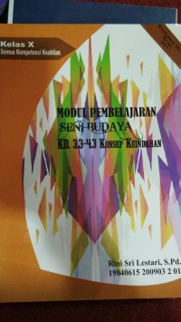 Image of Modul: Pembelajaran Seni Budaya KD. 3.3 - 3.4