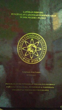 Image of Laporan Individu  Pengenalan Lapangan Persekolahan di SMK Negeri 1 Pleret