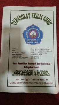 Image of Perangkat Kerja Guru